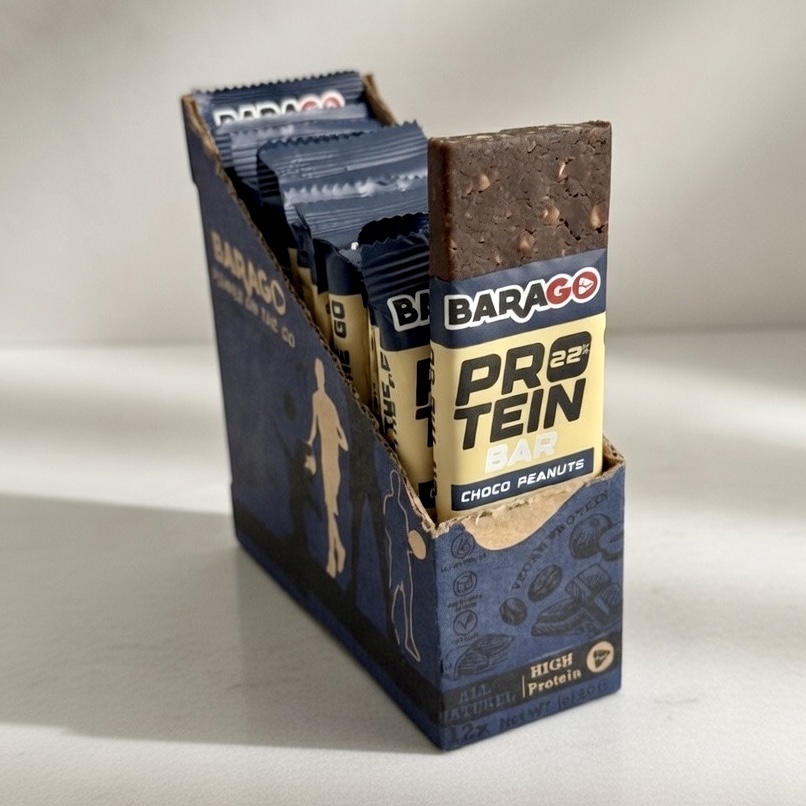 12 Protein Bars Choco Peanuts